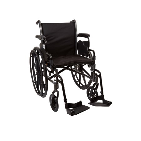 McKesson Lightweight Wheelchair with Swing Away Footrests - 18-Inch Seat Width - 1 Each / Each - 31824201