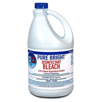 Wholesale CASE of 10 - KIK Custom Prod. PureBright Germicidal Bleach-Pure Bright Ultra Bleach, 1 Gal, White